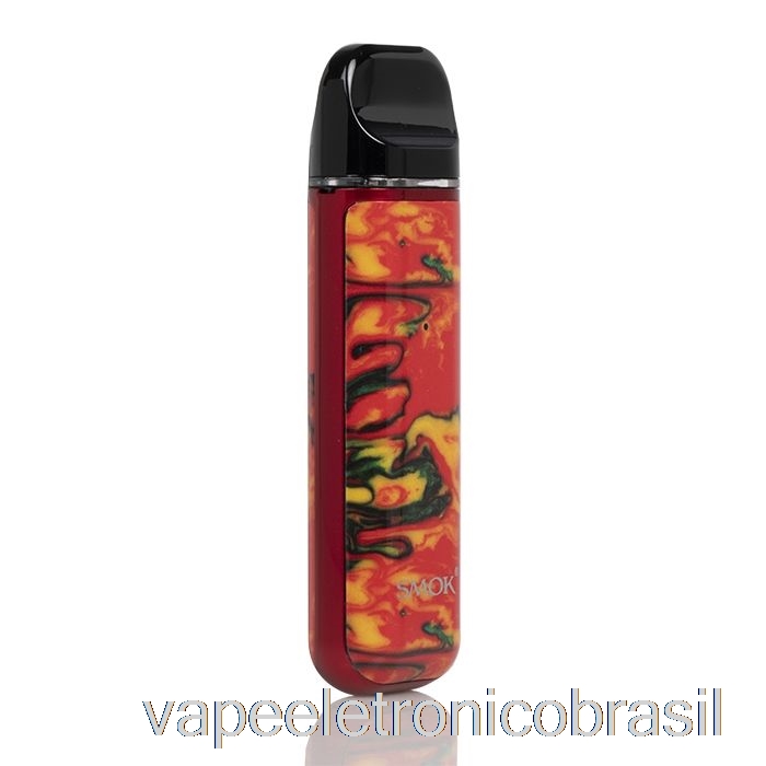 Vape Recarregável Smok Novo 2 25w Pod System Resina Vermelha / Amarela